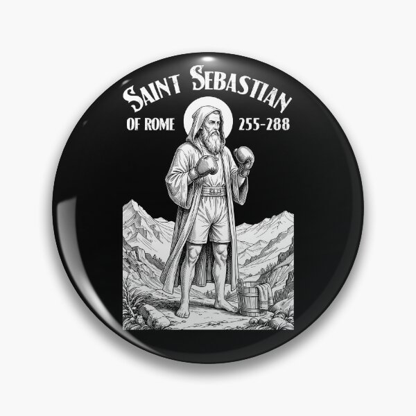 Item preview, Boxer Boxing Gym Pugilist Vintage Patron Saint Sebastian designed and sold by GrandeDuc.