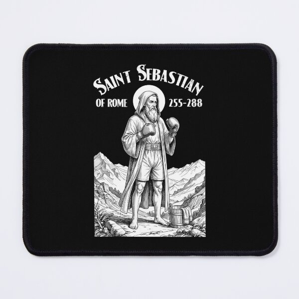 Item preview, Boxer Boxing Gym Pugilist Vintage Patron Saint Sebastian designed and sold by GrandeDuc.