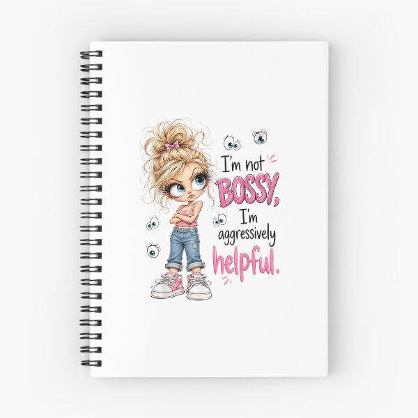Item preview, I'm Not Bossy I'm Aggressively Helpful Funny Sarcastic Woman Retro designed and sold by abig-eiyana.
