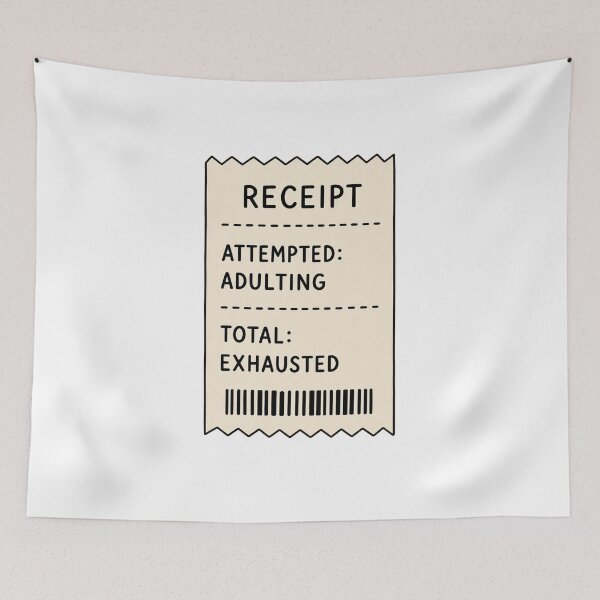 Item preview, Adulting Receipt designed and sold by PaperField.