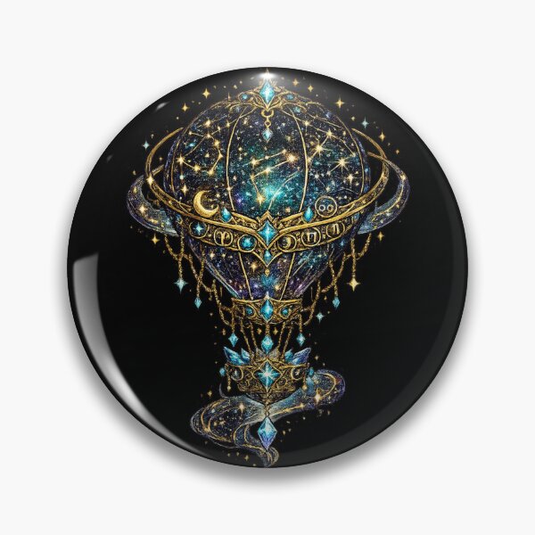 Item preview, Celestial Zodiac Hot Air Balloon | Cosmic Sky Voyage | Fantasy Astrology Art designed and sold by irfanshikh.