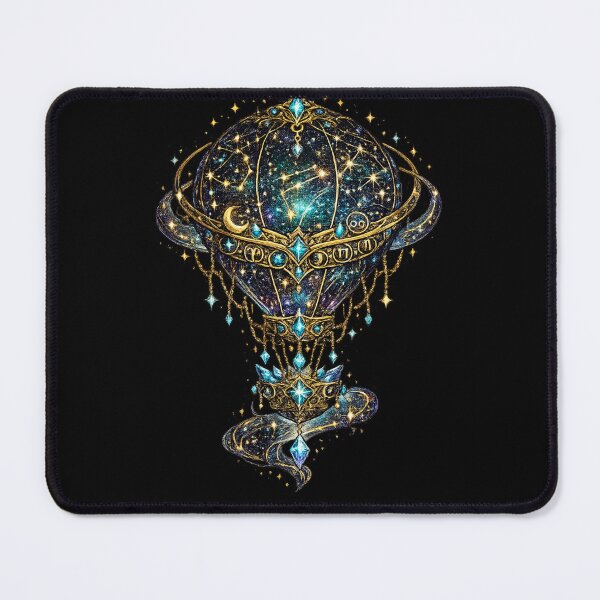 Item preview, Celestial Zodiac Hot Air Balloon | Cosmic Sky Voyage | Fantasy Astrology Art designed and sold by irfanshikh.