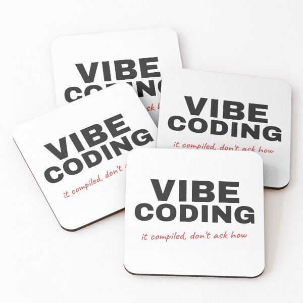 Item preview, Vibe Coding - It Compiled, Don't Ask How - Funny Programmer Humor designed and sold by SortedKit.