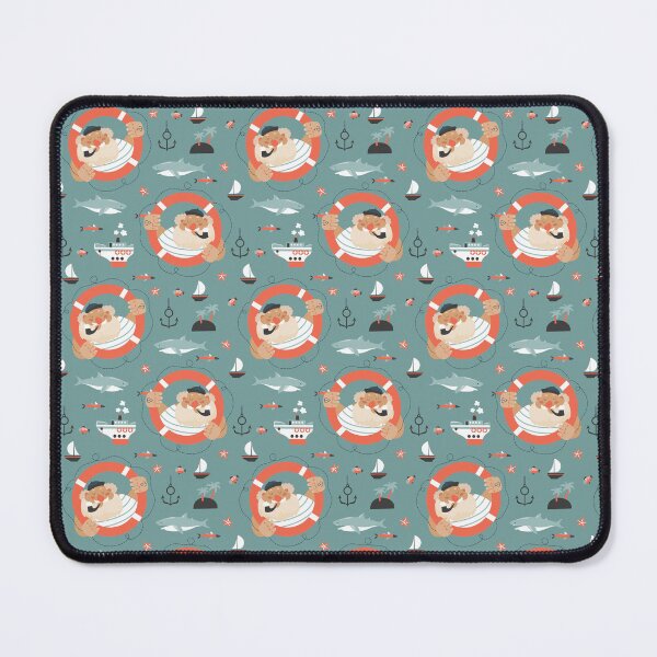 Item preview, Seamless vector pattern with old sailor designed and sold by KAYJAY DESIGNS.