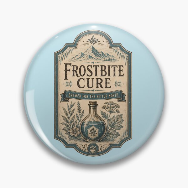 Item preview, Frostbite Cure Alchemy Bottle Label designed and sold by agearb.