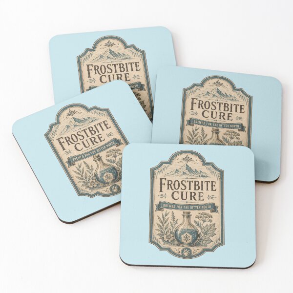 Item preview, Frostbite Cure Alchemy Bottle Label designed and sold by agearb.