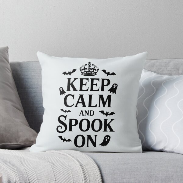 Item preview, Keep Calm and Spook On – Funny Halloween Quote Design designed and sold by Jollys-ArtShop.