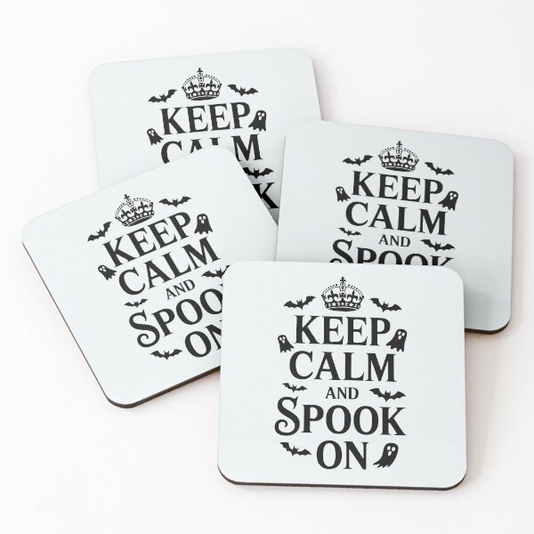 Item preview, Keep Calm and Spook On – Funny Halloween Quote Design designed and sold by Jollys-ArtShop.