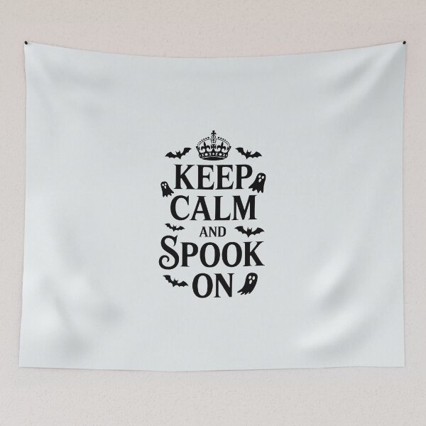 Item preview, Keep Calm and Spook On – Funny Halloween Quote Design designed and sold by Jollys-ArtShop.