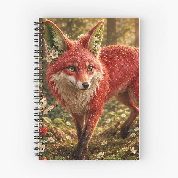 Item preview, Strawberry Fox | Berry Bestiary: Entry 001 | Enchanted Fantasy Woodland Fox designed and sold by Joammiyon.