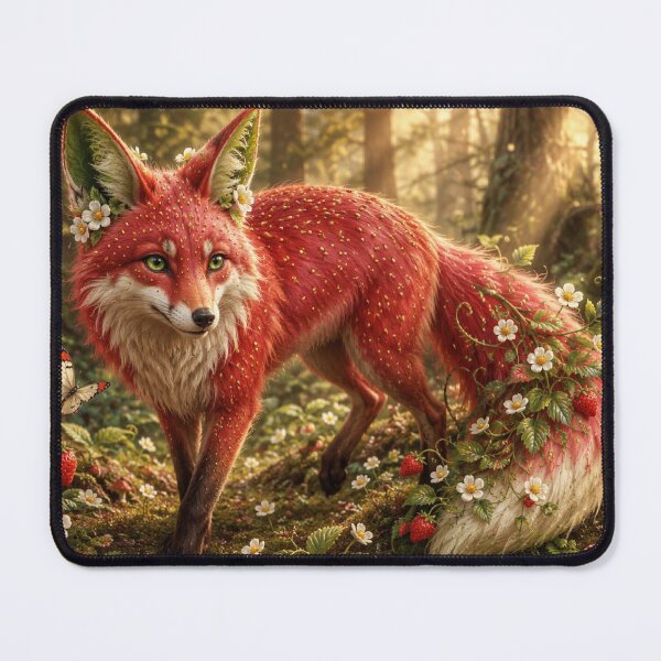 Item preview, Strawberry Fox | Berry Bestiary: Entry 001 | Enchanted Fantasy Woodland Fox designed and sold by Joammiyon.