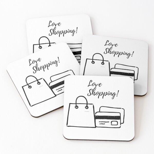 Item preview, Love Shopping Typography Design designed and sold by denisa1mihaela.