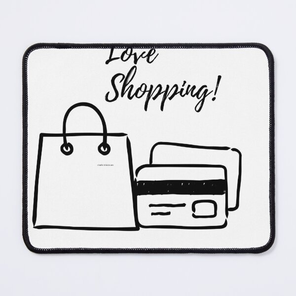 Item preview, Love Shopping Typography Design designed and sold by denisa1mihaela.