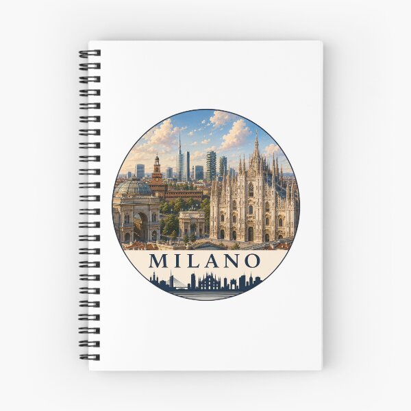 Item preview, Milan Landmark Skyline Travel Sticker designed and sold by Beyond Destinations.