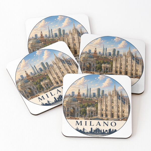 Item preview, Milan Landmark Skyline Travel Sticker designed and sold by Beyond Destinations.