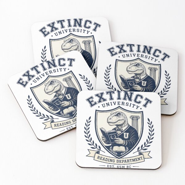 Item preview, Extinct University Reading Department Funny Dinosaur Teacher Crest Shirt designed and sold by Yellowriversss.