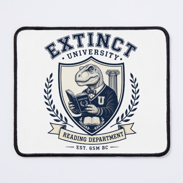Item preview, Extinct University Reading Department Funny Dinosaur Teacher Crest Shirt designed and sold by Yellowriversss.