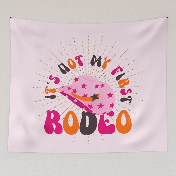 Item preview, It's Not My First Rodeo - Groovy Disco Cowgirl designed and sold by Home Cyn Home.
