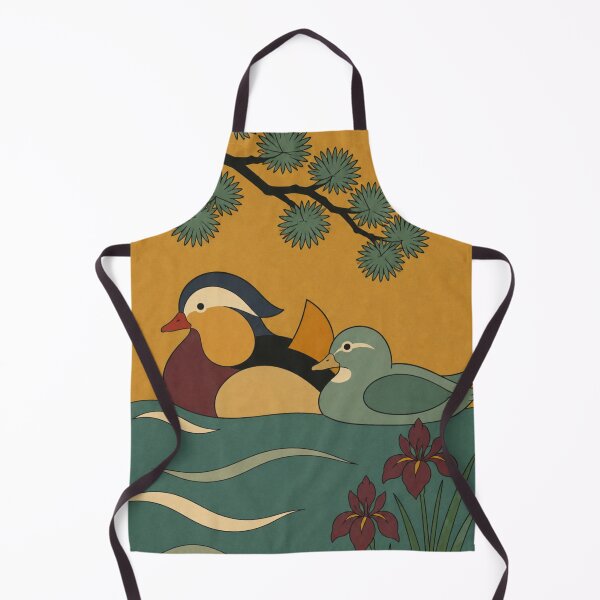Item preview, Mandarin Duck Pair Wedding Art — Japanese Gold Screen | Ukiyo-e Woodblock designed and sold by Planthem.