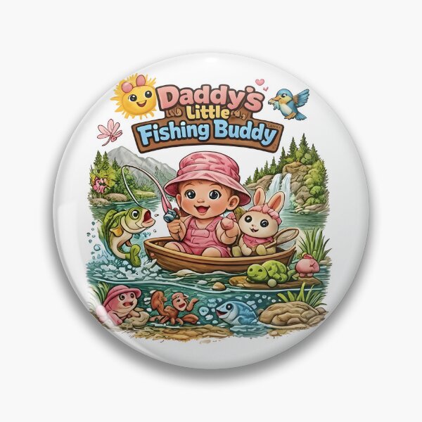 Item preview, Daddy's Little Fishing Buddy Shirt, Cute Girl Fishing Graphic Tee, Daddy Daughter Fishing Trip Gift, Kids Outdoor Adventure Shirt, Comfort Colors designed and sold by Catspeachy.