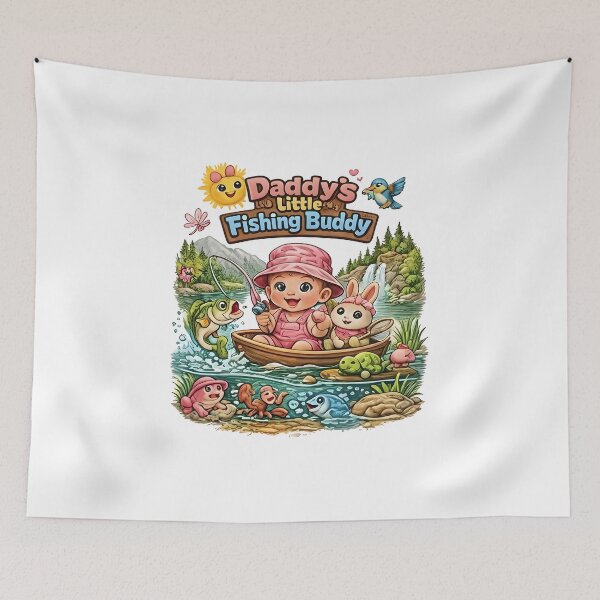 Item preview, Daddy's Little Fishing Buddy Shirt, Cute Girl Fishing Graphic Tee, Daddy Daughter Fishing Trip Gift, Kids Outdoor Adventure Shirt, Comfort Colors designed and sold by Catspeachy.