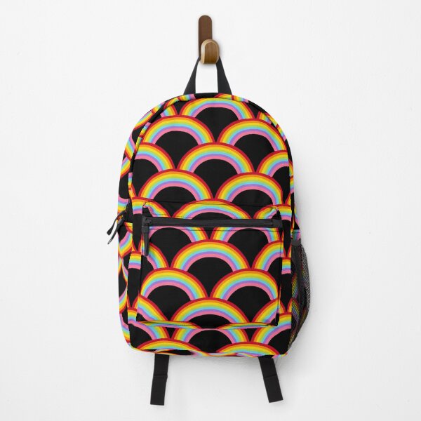 Item preview, Rainbows Over Black Background, Black Rainbow Design designed and sold by bestggraphico.