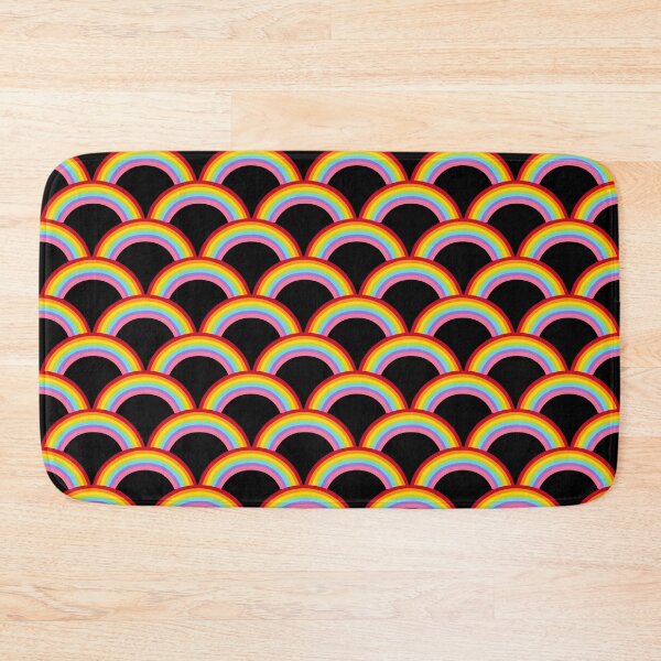 Item preview, Rainbows Over Black Background, Black Rainbow Design designed and sold by bestggraphico.