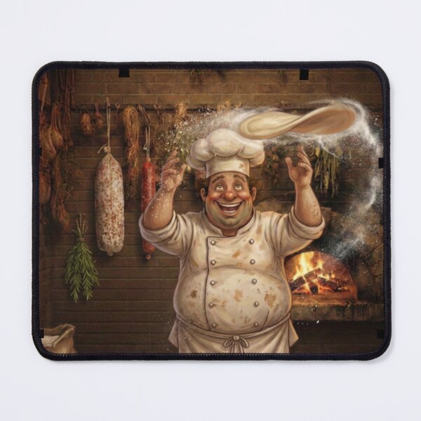 Item preview, Funny Pizza Chef Tossing Dough - Italian Pizzeria Art designed and sold by The store under the battleship :).