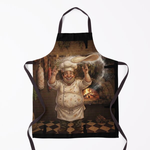 Item preview, Funny Pizza Chef Tossing Dough - Italian Pizzeria Art designed and sold by The store under the battleship :).