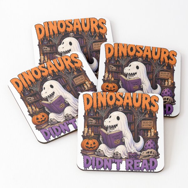 Item preview, Dinosaurs Didn't Read Halloween Ghost Dinosaur Bookish Spooky Shirt designed and sold by Yellowriversss.