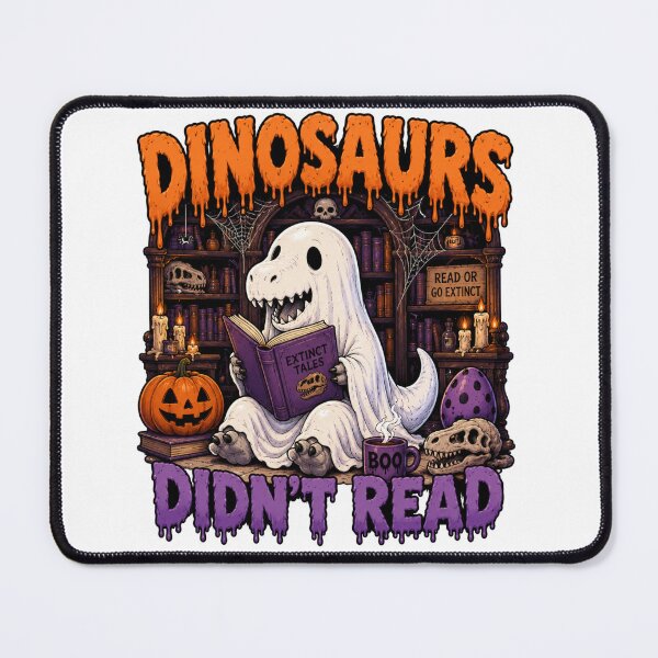 Item preview, Dinosaurs Didn't Read Halloween Ghost Dinosaur Bookish Spooky Shirt designed and sold by Yellowriversss.