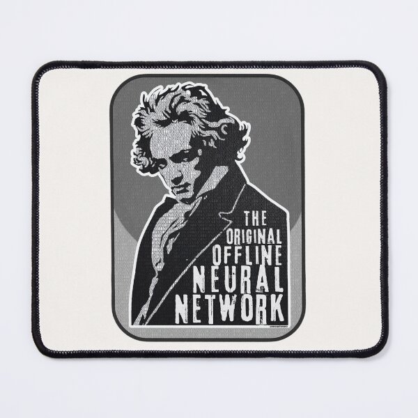 Item preview, Beethoven: The Original Offline Neural Network - Classical Music Portrait - GRAY designed and sold by Message from Earth.