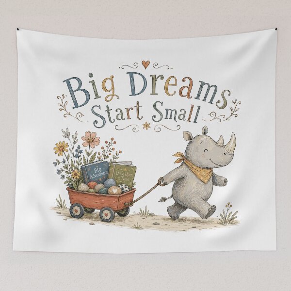 Item preview, Little Trailblazer - Cute Rhyno  designed and sold by bapupa.