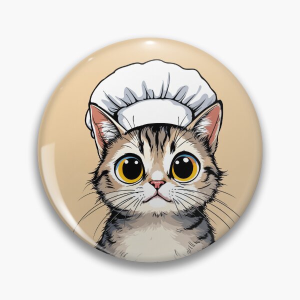 Item preview, Chef Cat Rolling Dough Kawaii Kitty Baker Design designed and sold by store52.