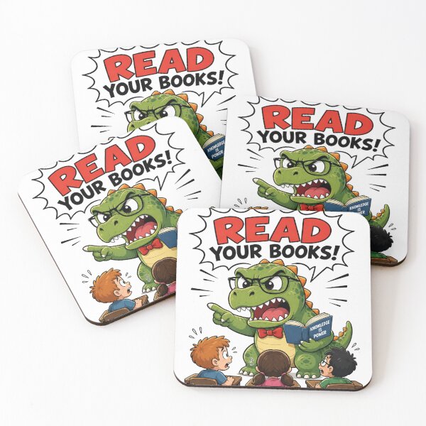 Item preview, Read Your Books Funny Angry Dinosaur Teacher Comic Back To School Shirt designed and sold by Yellowriversss.