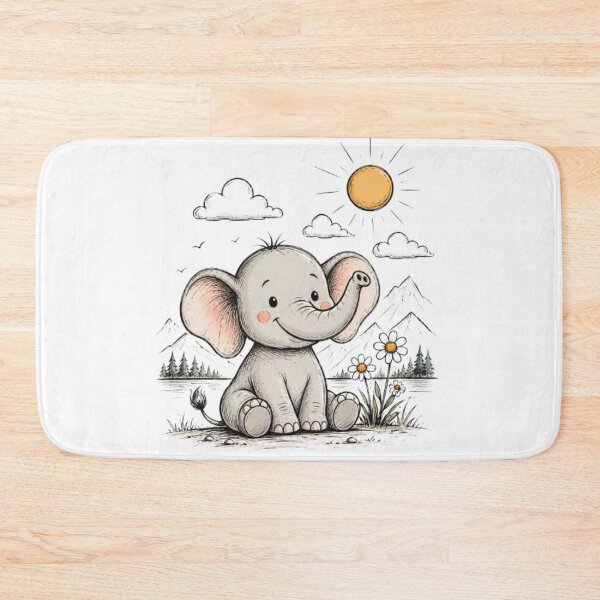 Item preview, Baby Elephant Mountain Landscape designed and sold by Snurly.