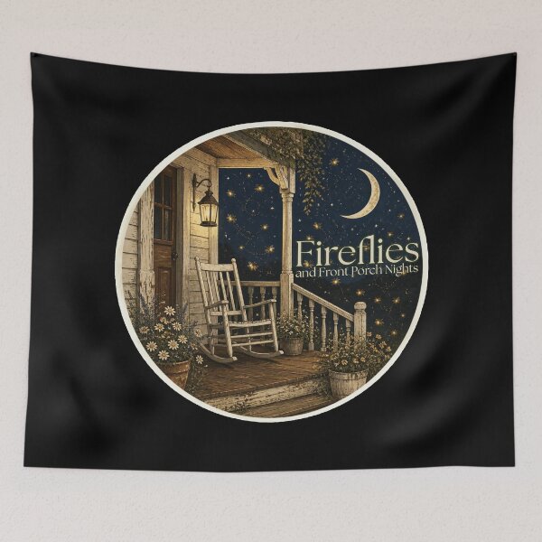 Item preview, Fireflies and Front Porch Nights Cozy Farmhouse Porch designed and sold by PROPera-design.