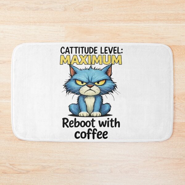 Item preview, Cattitude Level Maximum designed and sold by Penguin Mood .