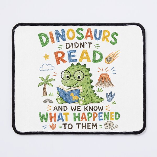 Item preview, Dinosaurs Didn't Read And We Know What Happened To Them Cute Crayon Shirt designed and sold by Yellowriversss.