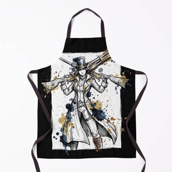 Artikelvorschau, Caitlyn League of Legends Ink Gaming Grafik-T-Shirt entworfen und verkauft von Senpaiwaves.