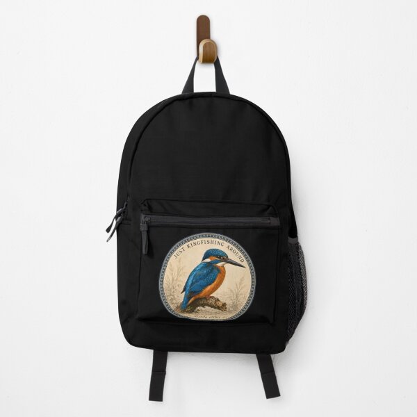Item preview, Funny Kingfisher Gift Just Kingfishing Around Birdwatcher Gift Vintage Naturalist Art Kingfisher Shirt Bird Lover Gift designed and sold by Fanverse Merchandise.