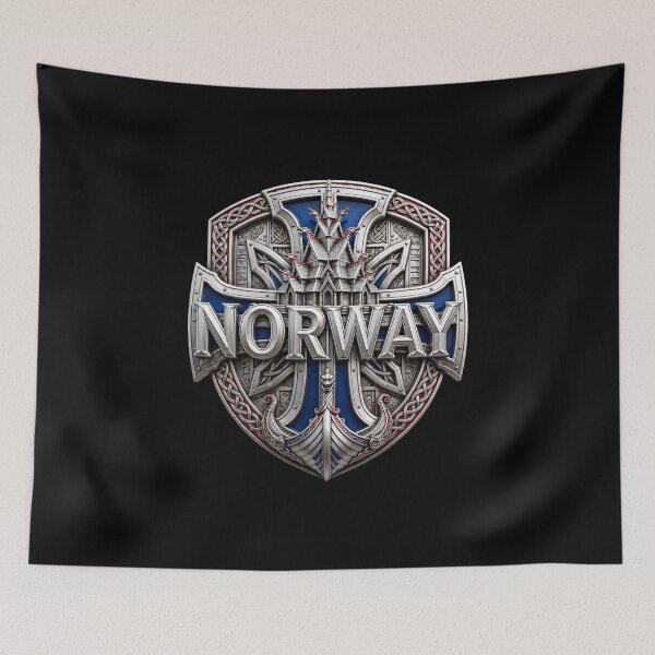 Item preview, Norway Norwegian Flag Design, Norway Flag Shirt, Norwegian Pride, Nordic Cross Flag, Viking Heritage, Oslo Norway, Scandinavian Culture, National Pride Graphic designed and sold by Typologystudios.