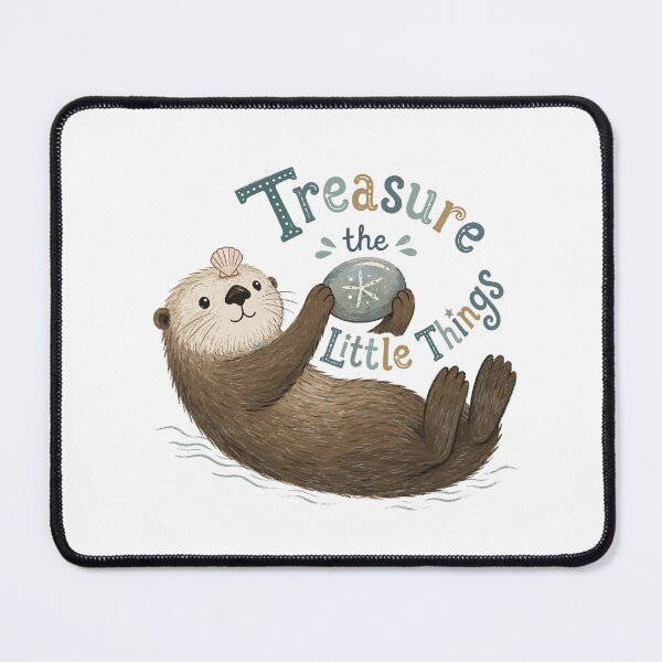 Item preview, Pebble Keeper - Cute Sea Otter designed and sold by bapupa.