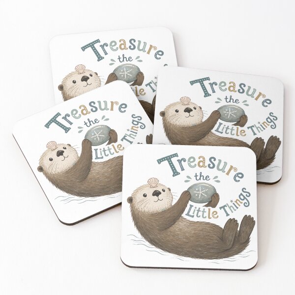 Item preview, Pebble Keeper - Cute Sea Otter designed and sold by bapupa.