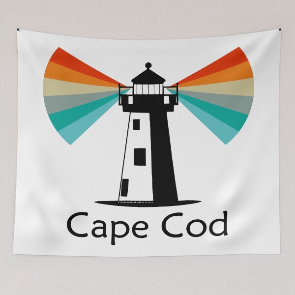 Item preview, Cape Cod Massachusetts Lighthouse Rainbow designed and sold by Esskay Designs.