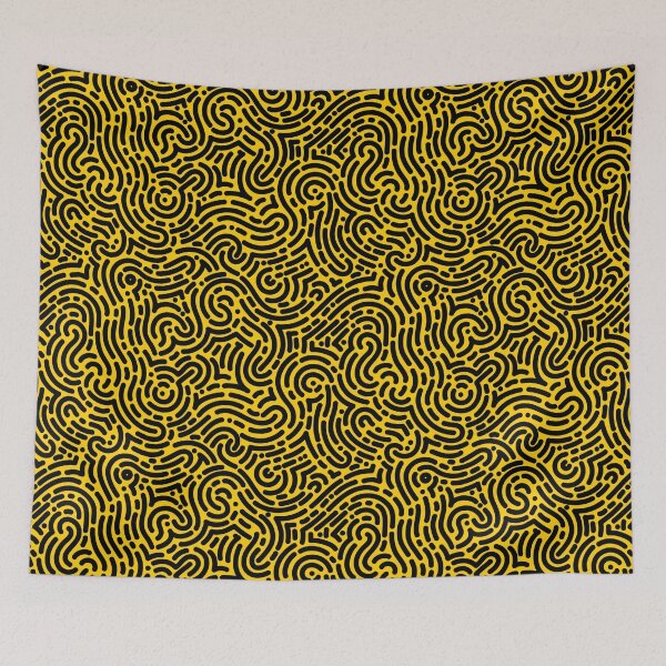 Item preview, Organic Rounded Jumble Maze Lines Seamless Pattern designed and sold by KAYJAY DESIGNS.