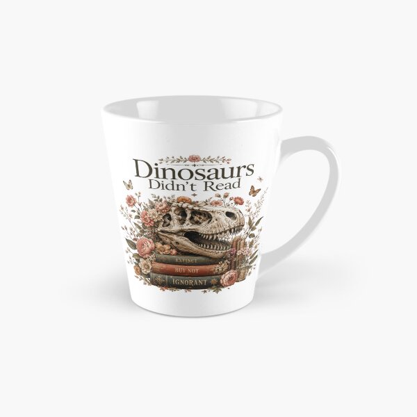 Item preview, Dinosaurs Didn't Read Extinct But Not Ignorant Floral Skull Books Shirt designed and sold by Yellowriversss.