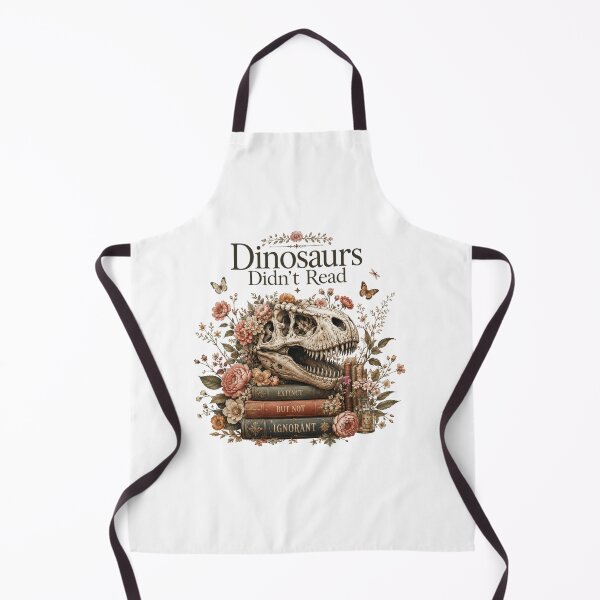 Item preview, Dinosaurs Didn't Read Extinct But Not Ignorant Floral Skull Books Shirt designed and sold by Yellowriversss.