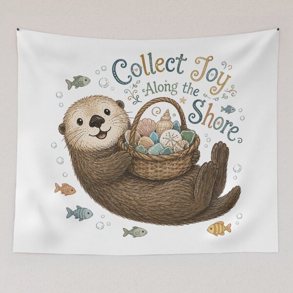 Item preview, Tidepool Pal - Cute Sea Otter designed and sold by bapupa.
