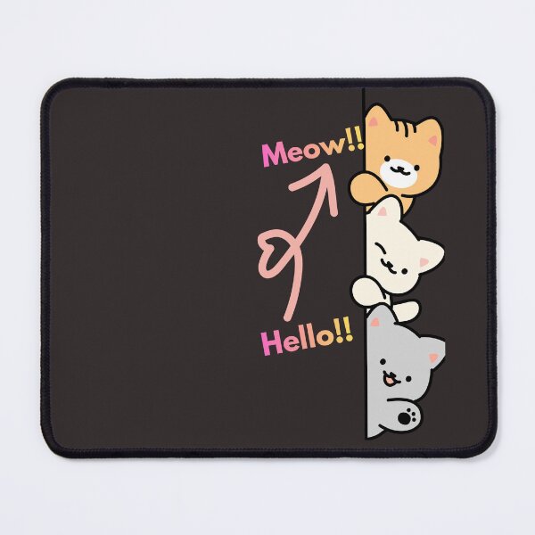 Item preview, Meow Hello cute cat/ Kawaii cat aesthetic. designed and sold by Vellrah.